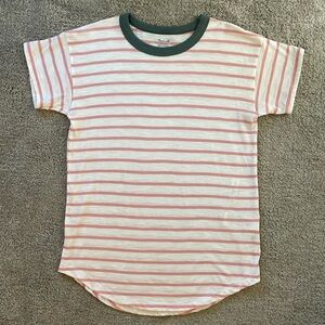NWT Madewell Striped Ringer Tee